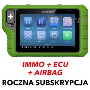 Roczna subskrypcja IMMO + ECU + AIRBAG do Key Master G3 - OBD Star